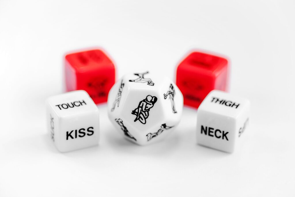 Adult games, sexy dice