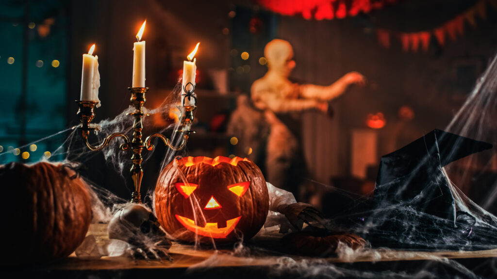 Halloween table setting